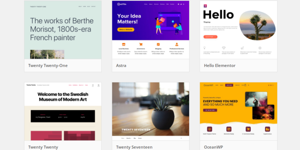 Темы на базе WordPress